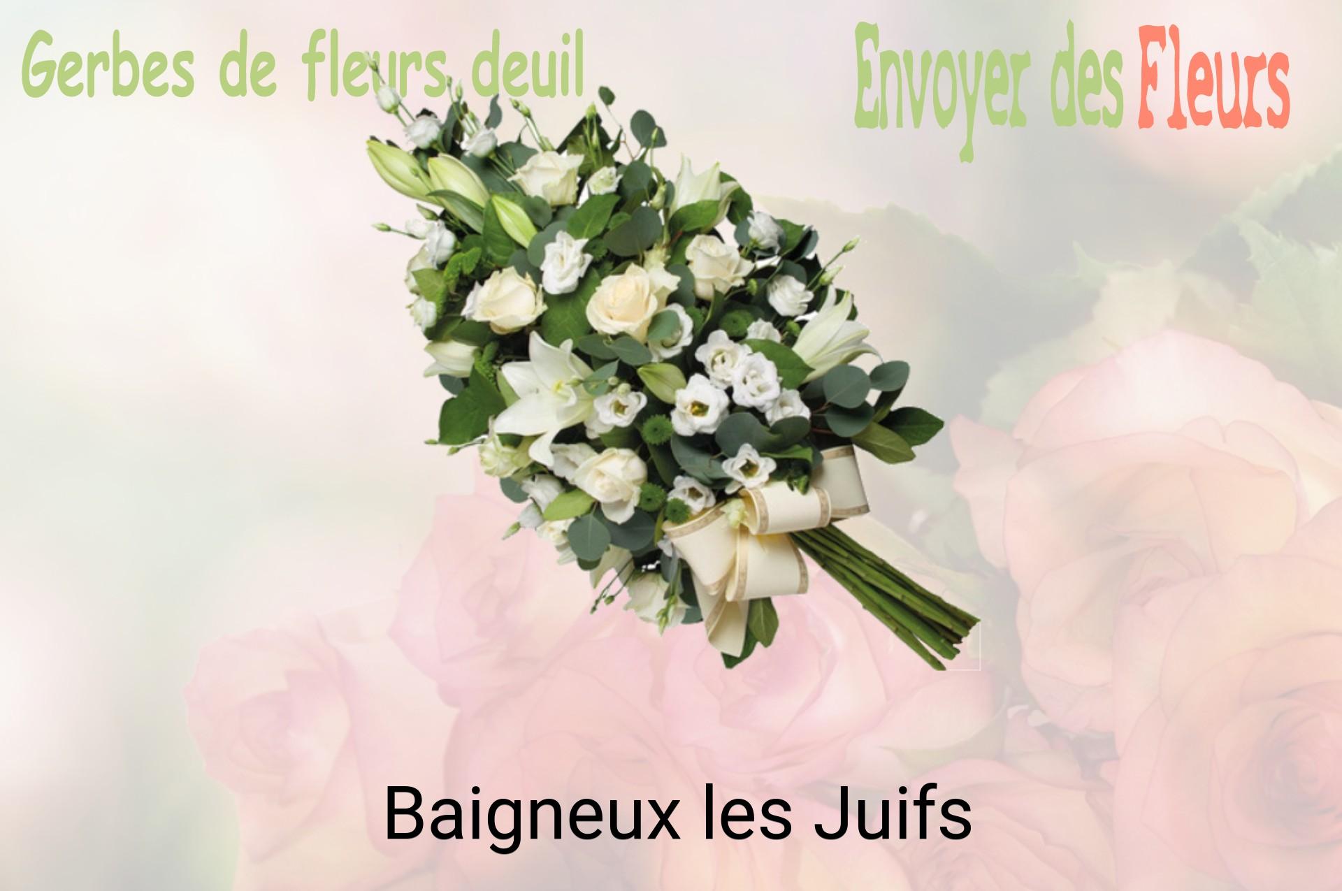 Gerbe de fleurs de deuil livrée à Baigneux-les-Juifs